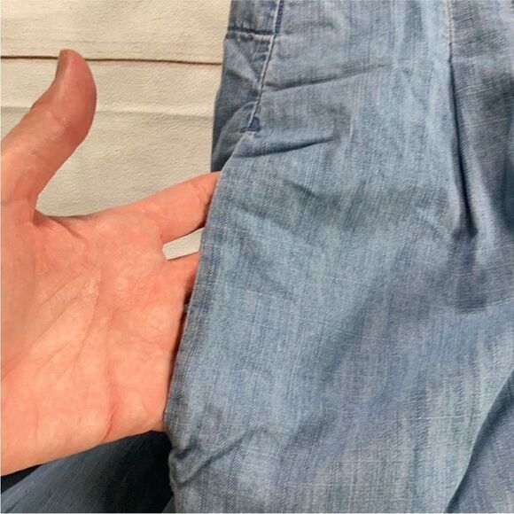 J. Crew Chambray Wrap Tie Jumpsuit - Picture 11 of 12